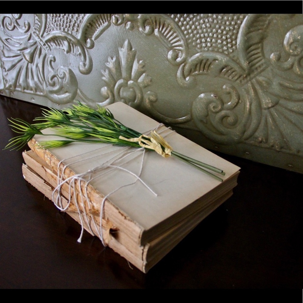 Raw/unbound vintage books set of 3